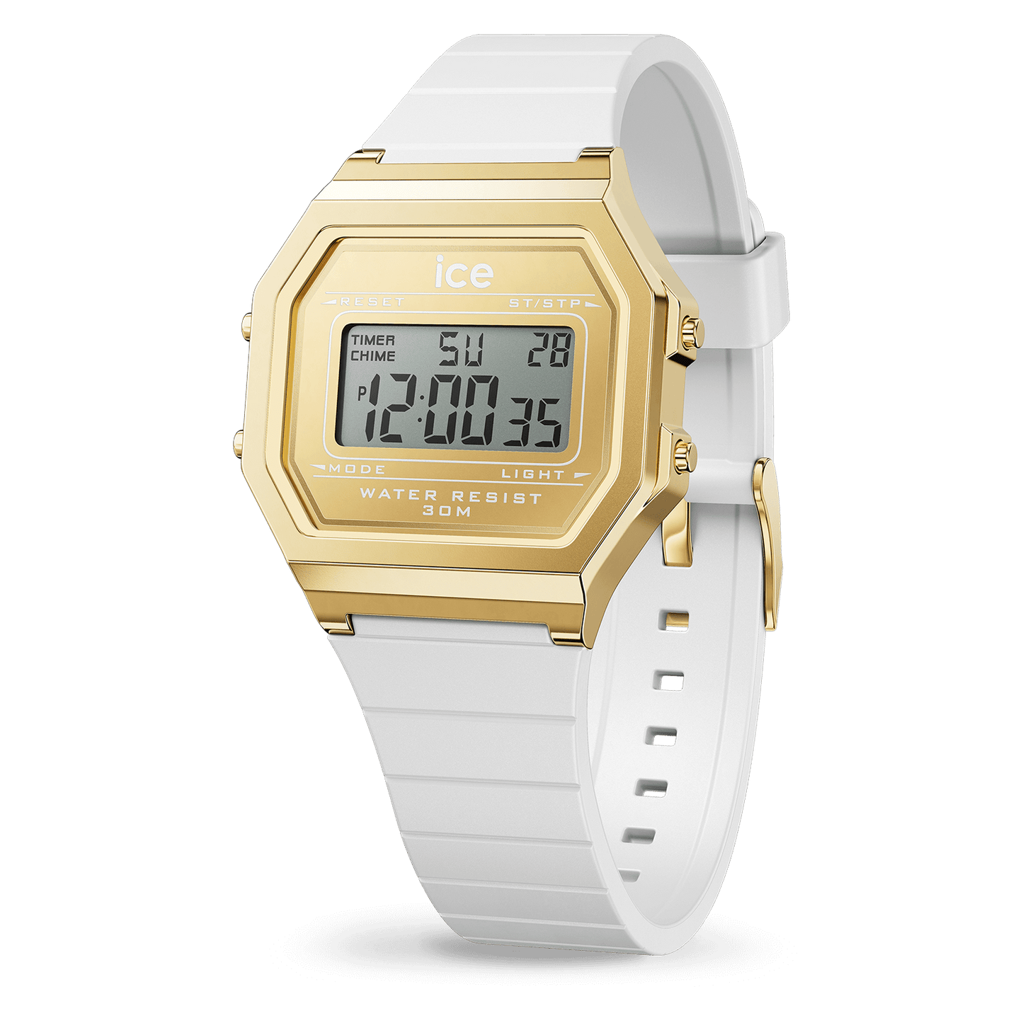 Ice Digital Retro White Gold 022049