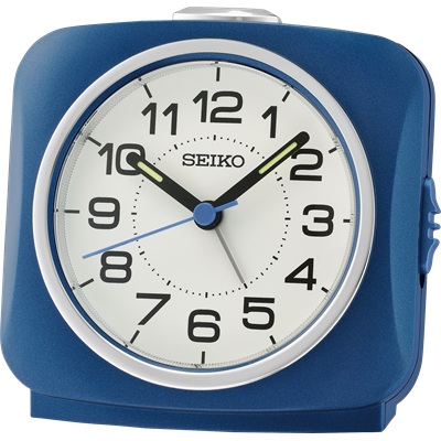 Seiko Blue Alarm Clock QHE194-L