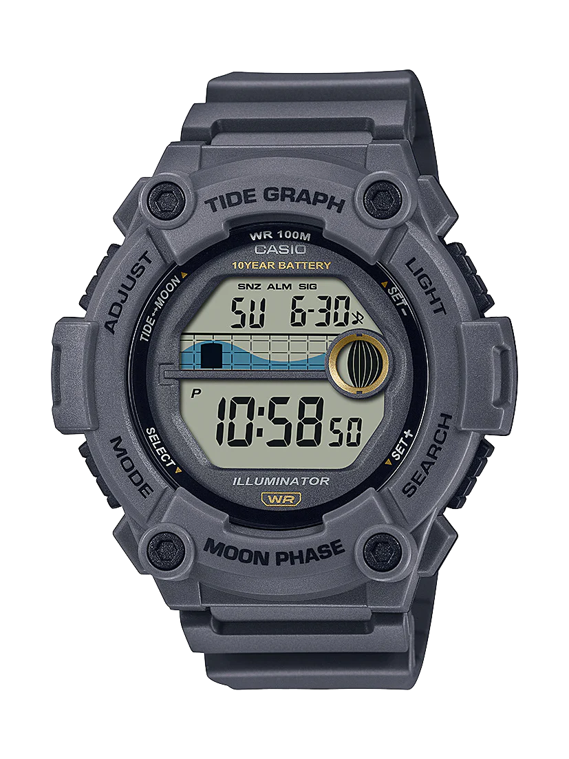 Casio Digital Tide Grey WS1300H-8A