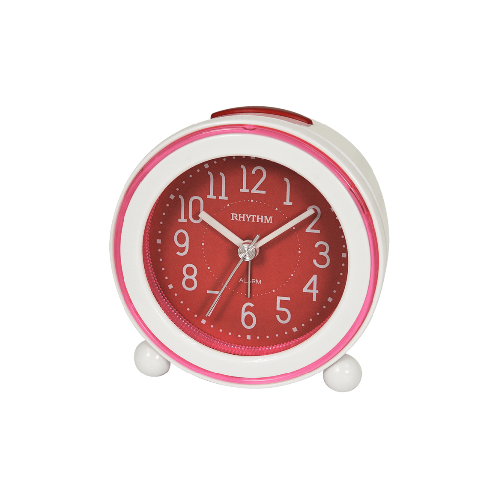Rhythm alarm clock white/red CRE308NR01