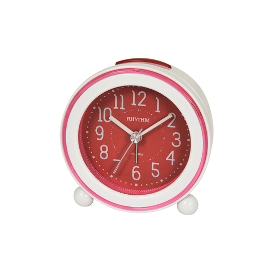 Rhythm alarm clock white/red CRE308NR01