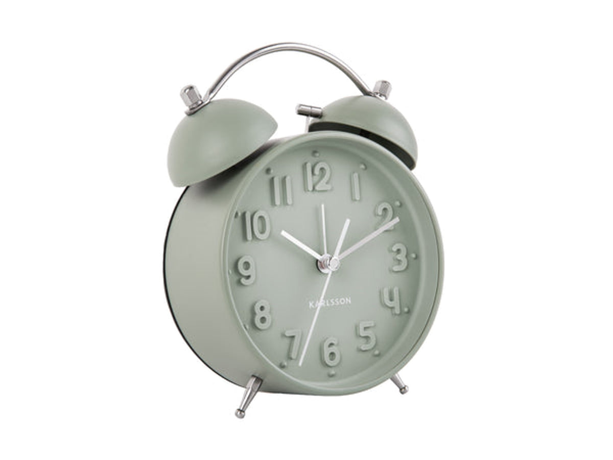 Karlsson Iconic Alarm Clock - Grayed Jade KA5784GR