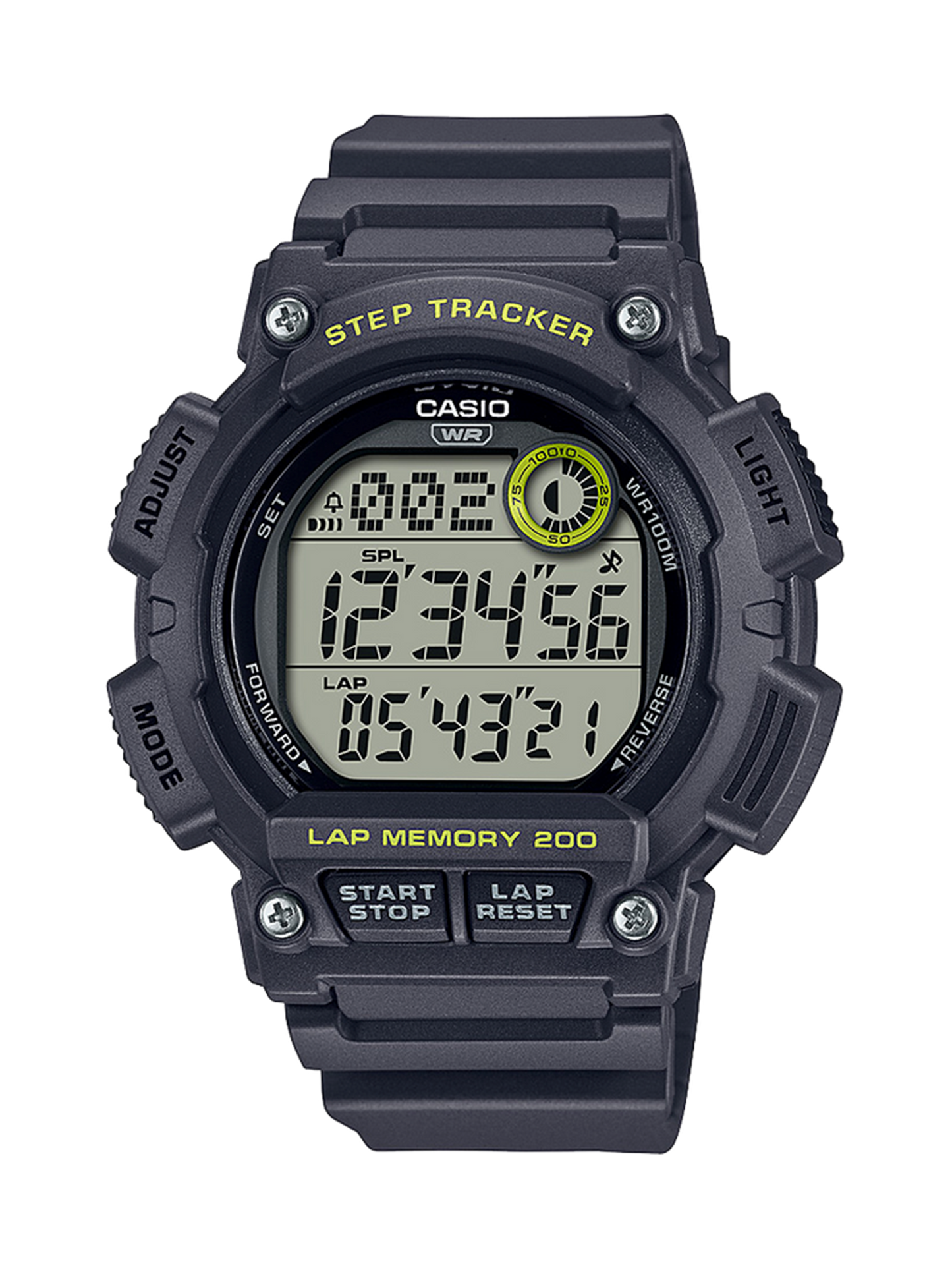 Casio Digital Runners Watch WS2100H-8A Dark Grey