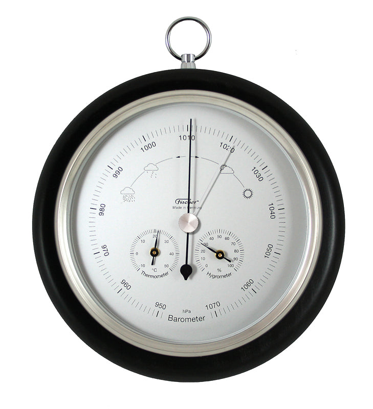 Fischer Modern Black & Chrome Weather-station 1694RS-06