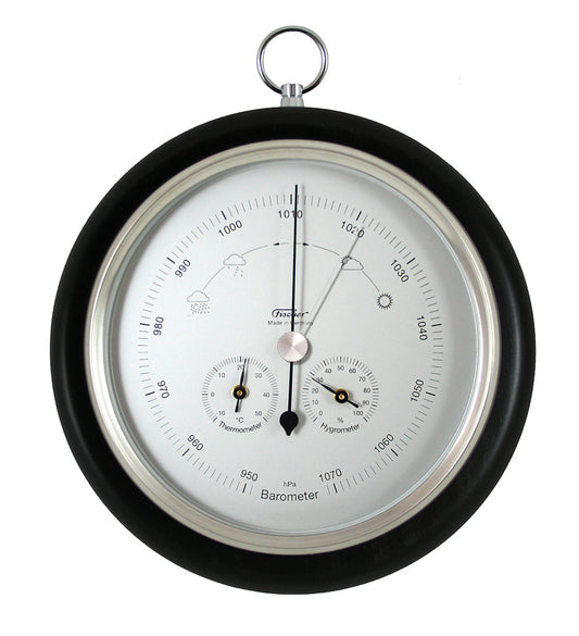 Fischer Modern Black & Chrome Weather-station 1694RS-06