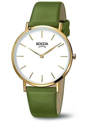 Boccia Ladies Titanium Green Strap 3273-05