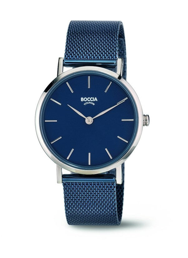 BOCCIA Ladies Navy Blue TITANIUM BRACELET 3281-07