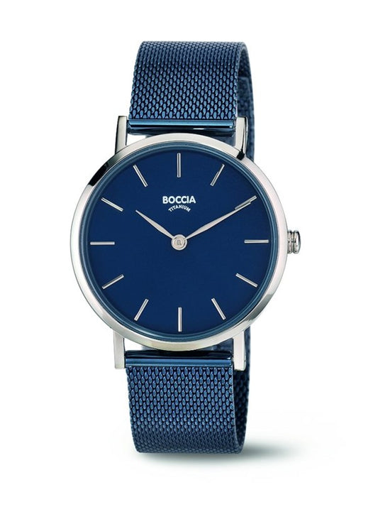 BOCCIA Ladies Navy Blue TITANIUM BRACELET 3281-07
