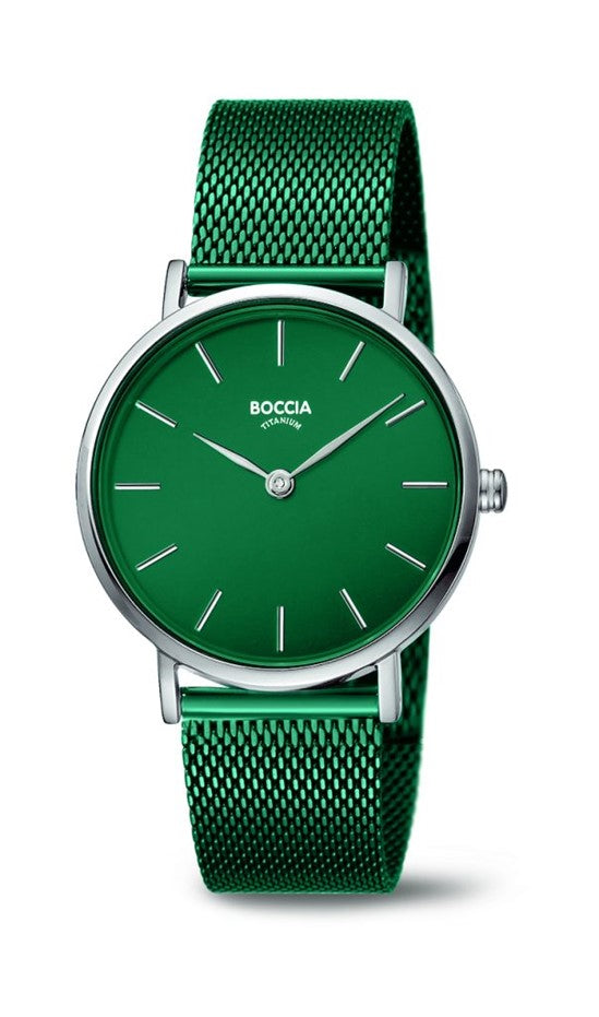 BOCCIA Ladies Teal Green TITANIUM BRACELET 3281-10