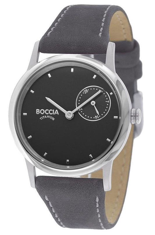 Boccia Ladies Silver Grey Strap Titanium 3274-01