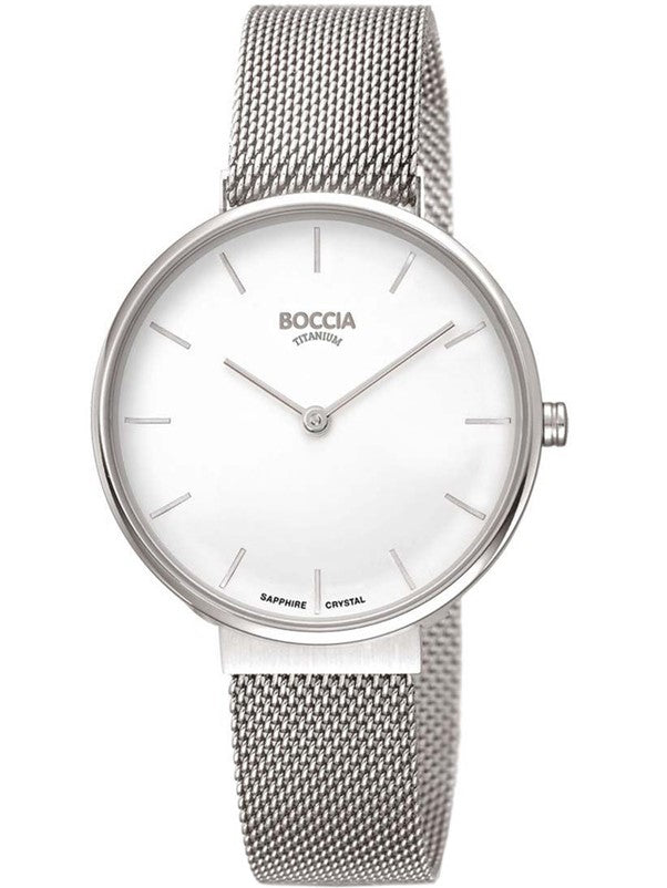 Ladies Boccia Silver Plated Titanium Dress Watch 3327-09