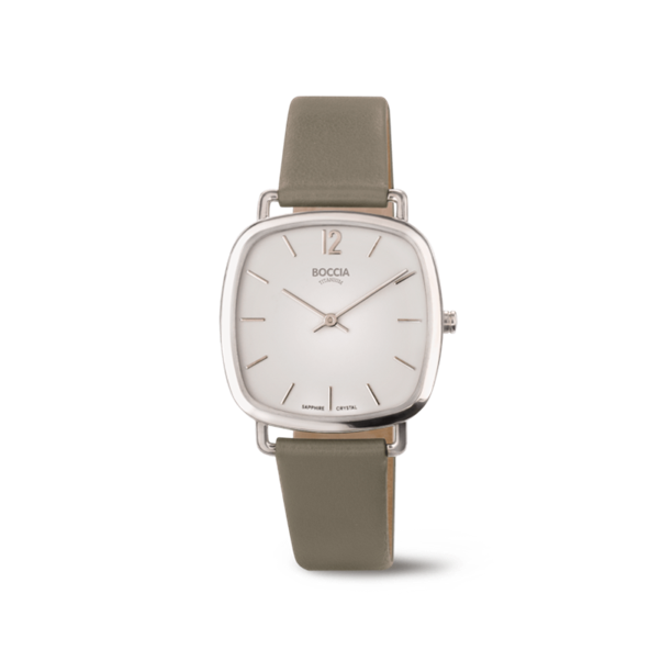 Boccia Ladies Titanium, stone grey strap 3334-01