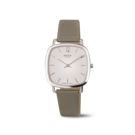 Boccia Ladies Titanium, stone grey strap 3334-01