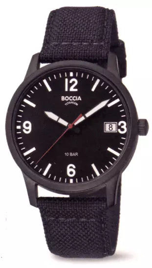 Boccia Gents Watch Black 3650-04