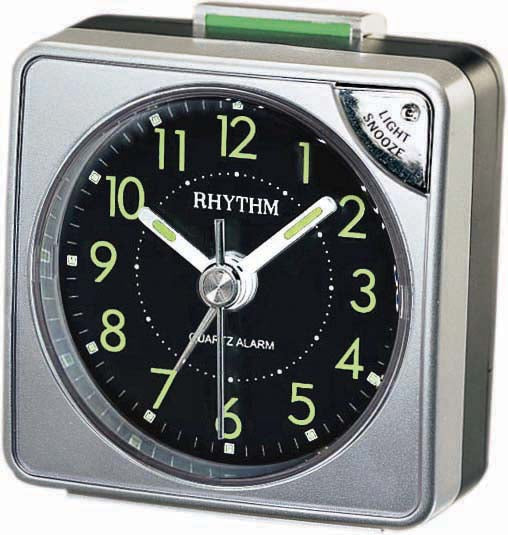 Rhythm alarm clock silver CRE211NR66