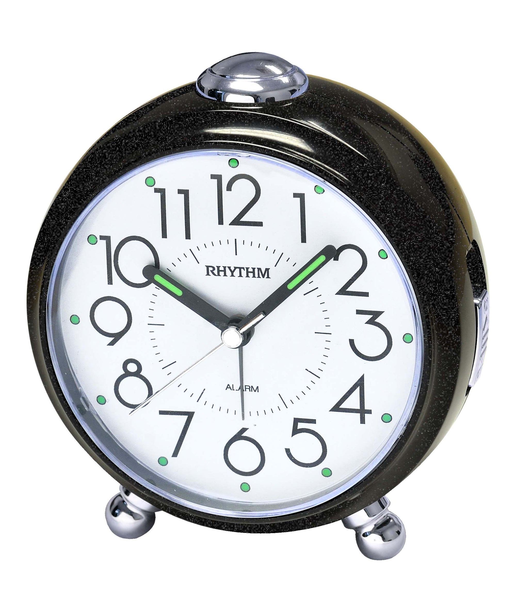 Rhythm alarm clock black CRE302NR02