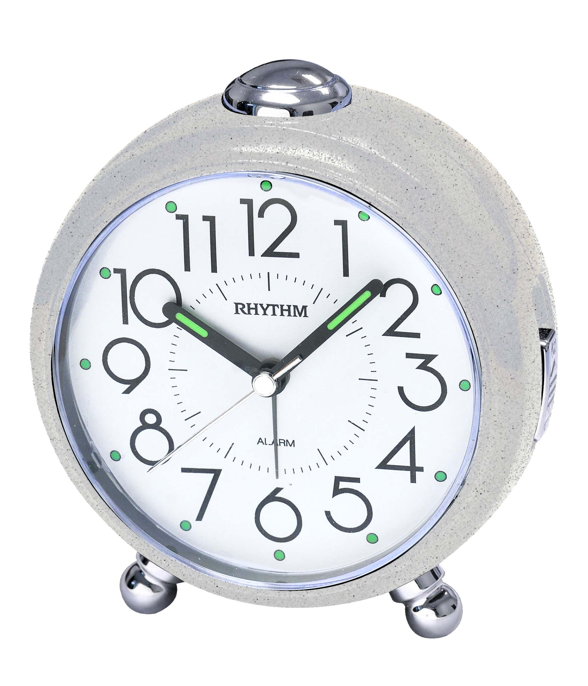 Rhythm alarm clock white CRE302NR03