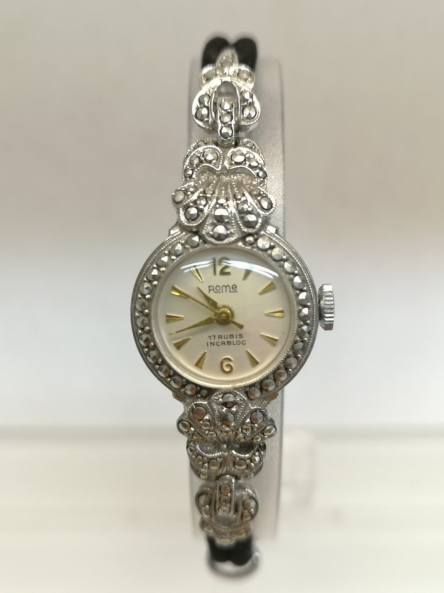 Rome Ladies Swiss Marcasite Watch