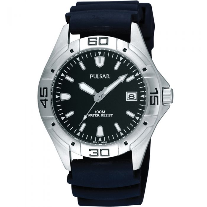 Pulsar Black Dial Work Watch PXH939X