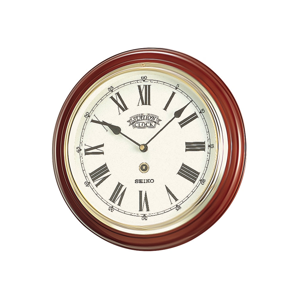 Seiko Wooden Wall Clock QXA143-B