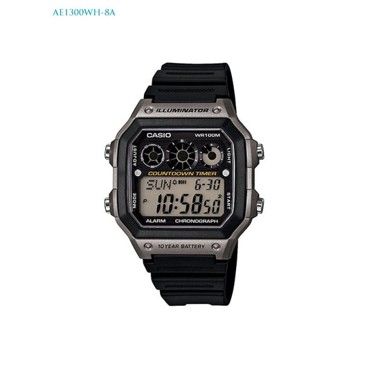CASIO DIGITAL MENS WATCH AE1300WH-8A