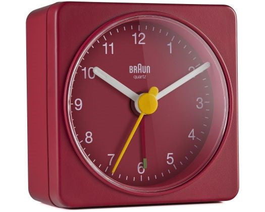 Braun Red Alarm Clock BC02R