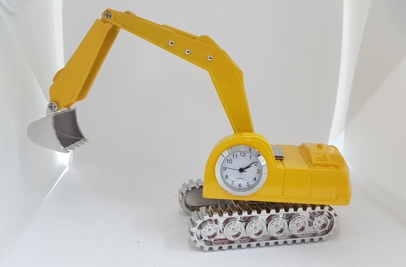 Collectable Clocks - Little Yellow Digger clock 3201YLB