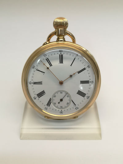 18ct Gold Pocket Watch - Open Face
