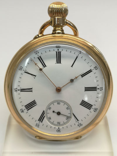 18ct Gold Pocket Watch - Open Face