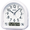 Seiko Alarm Clock Pearl White QHE191-W