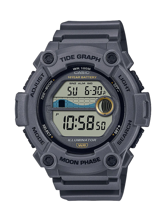 Casio Digital Tide Grey WS1300H-8A