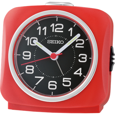 Seiko Red Alarm Clock QHE194-R