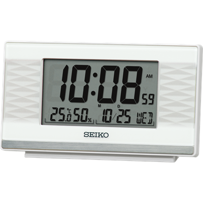 Seiko Digital Alarm Clock QHL094-W