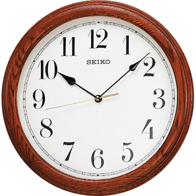 Seiko Wooden Wall Clock QXA153-B