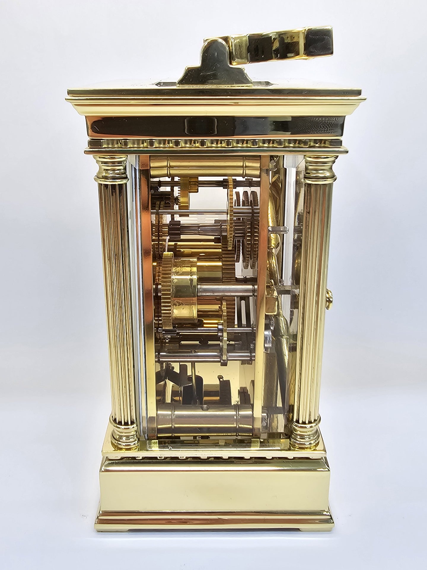 L'Epree French Brass Carriage Clock (Officer's clock)