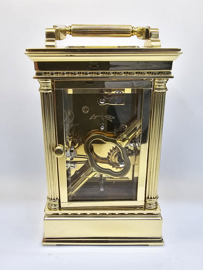 L'Epree French Brass Carriage Clock (Officer's clock)