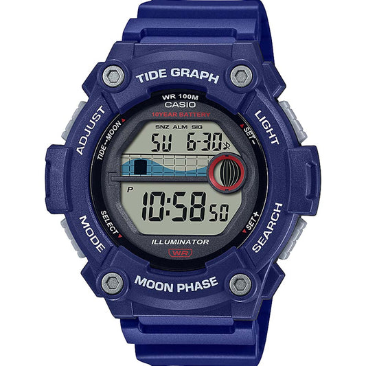 Casio Digital Tide Blue WS1300H-2A