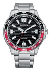 CITIZEN GENTS ECO-DRIVE BLACK DIAL STAINLESS STEEL AW1527-86E