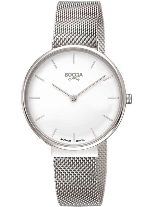 Ladies Boccia Silver Plated Titanium Dress Watch 3327-09