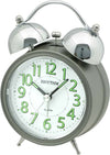 Rhythm bell alarm clock grey CRA843NR08