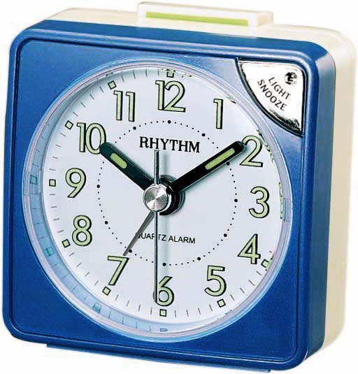 Rhythm alarm clock blue CRE211NR04