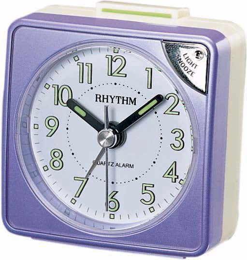 Rhythm alarm clock purple CRE211NR12