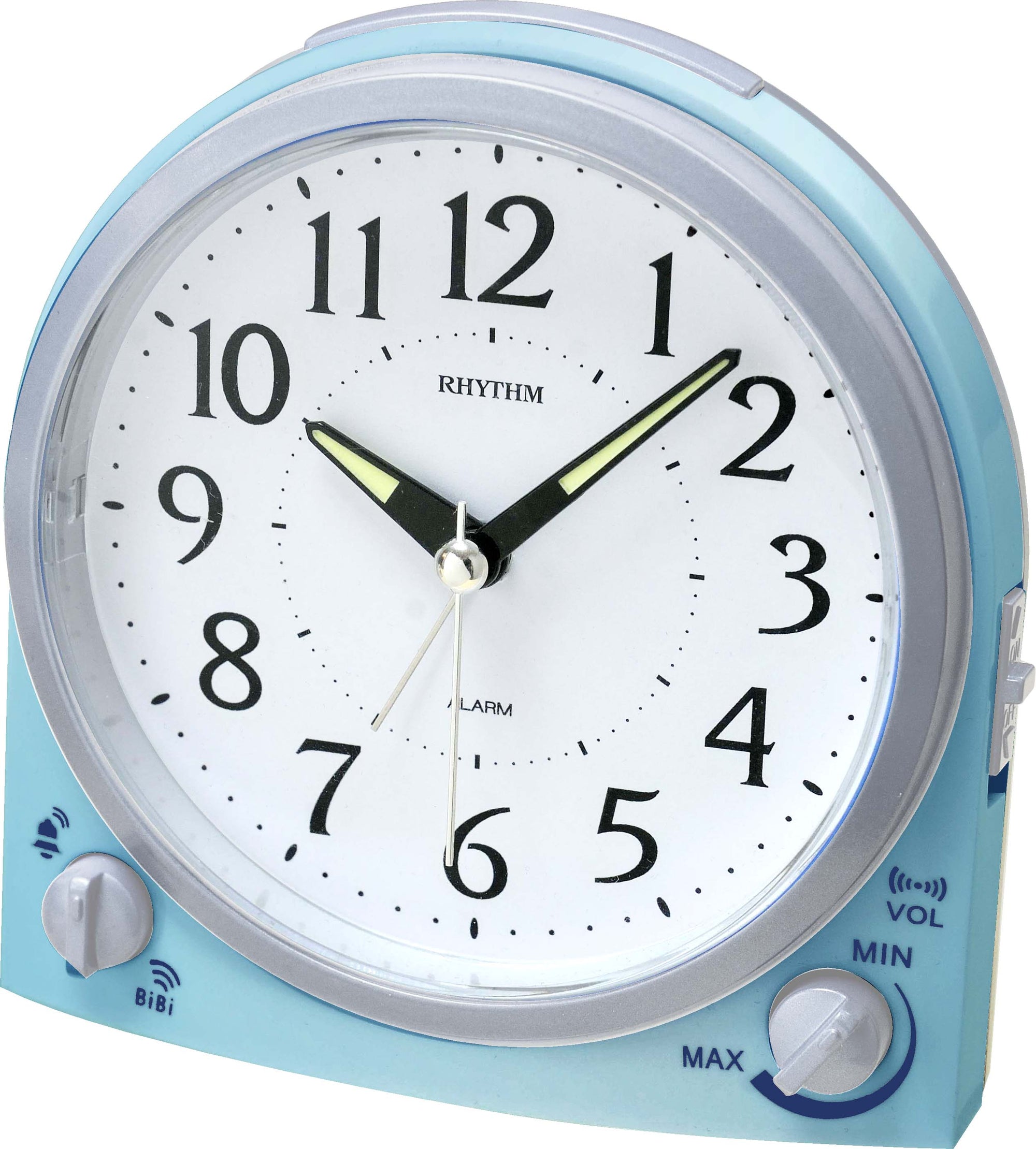 Rhythm alarm clock blue CRF805BR04