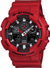 Casio G Shock Red Mens Watch GA100B-4A