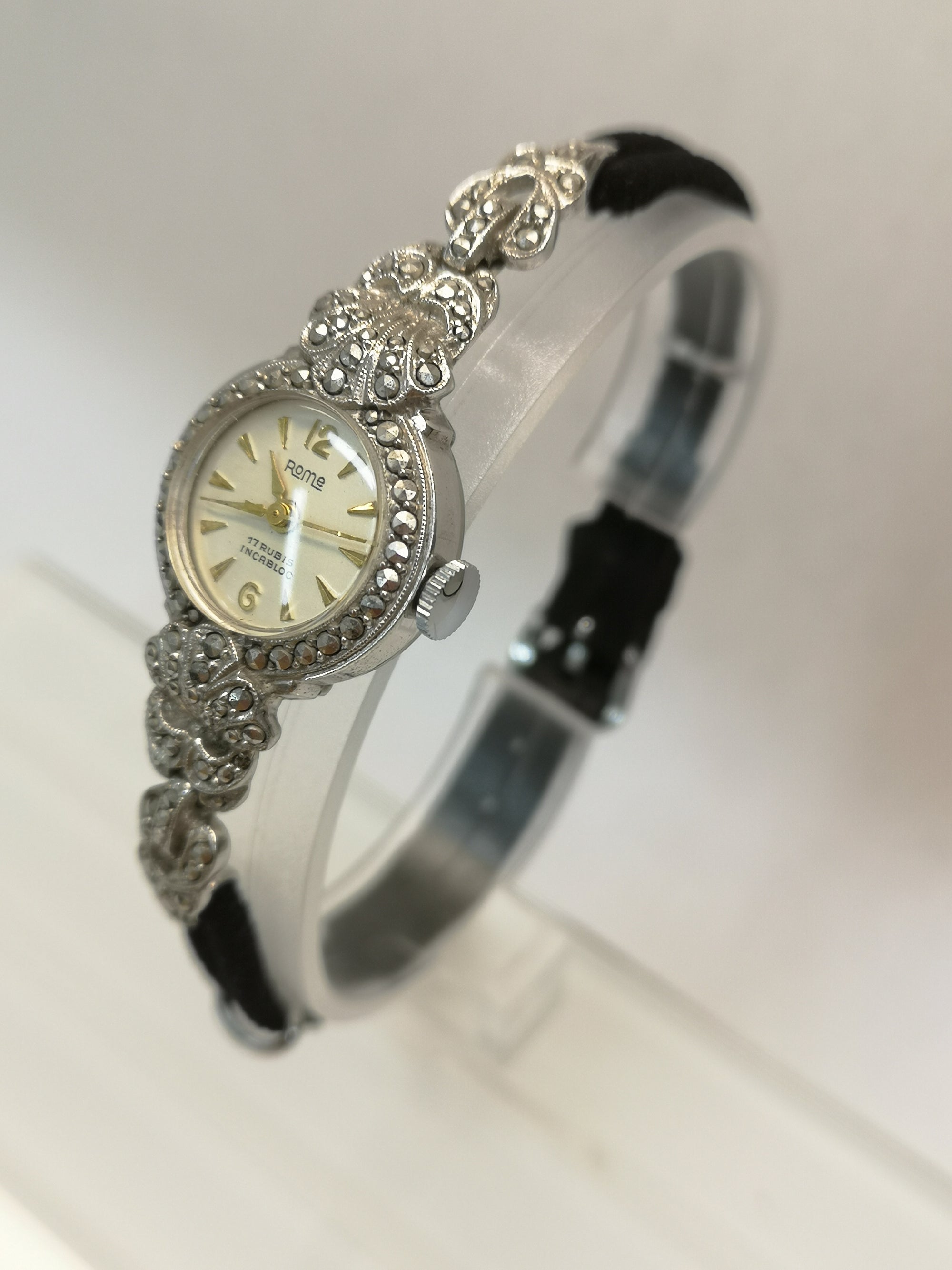 Marcasite watch on sale