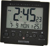 Rhythm Digital alarm clock black LCT099NR02