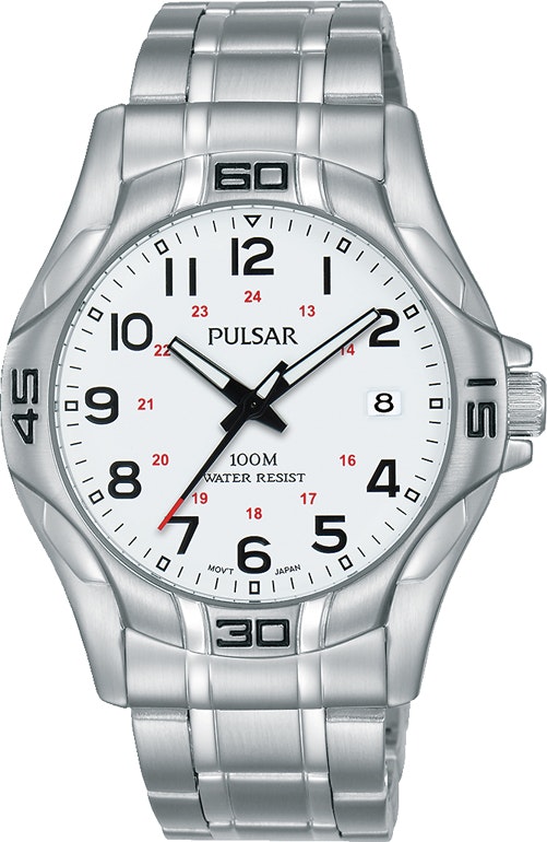 Pulsar Mens White Dial Work Watch PXHA63