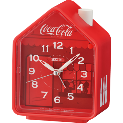 Seiko Coca Cola Analogue Alarm Clock QHP902 R