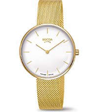 Ladies Boccia Gold Plated Titanium Dress Watch 3327-10