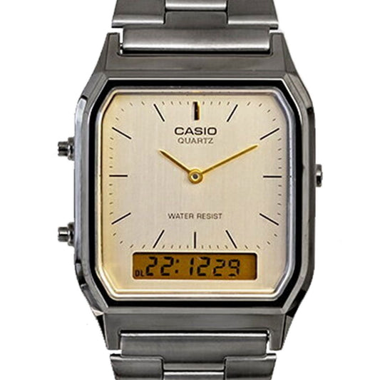 CASIO GENTS VINTAGE DUO WATCH AQ230GG-9A